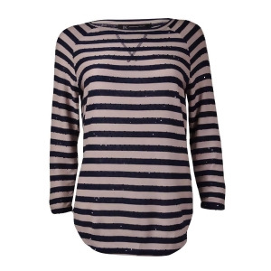 Inc International Concepts Women's Striped Sequin Sweater S Deep Twilight - All