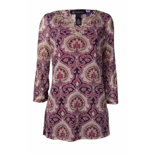 Inc International Concepts Women's Soutache Trim Blouse S Orchard Paisley - All