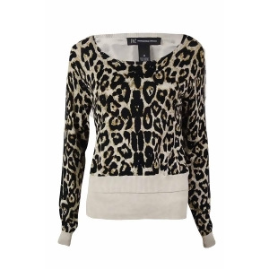 Inc International Concepts Women's Tiered-Hem Sweater M Madam Leopard - All