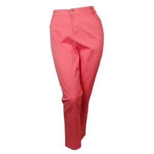 Style Co. Women's Tummy Control Slim Leg Denim Jeans 14W Dusty Rouge - All