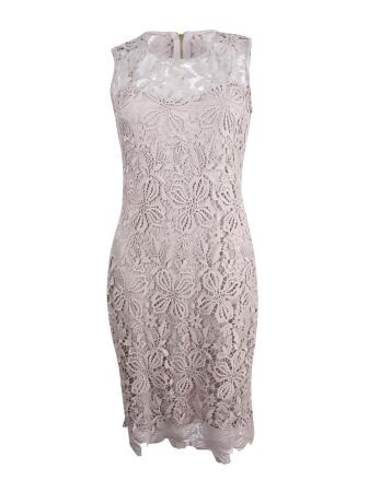 Calvin Klein Petite Lace-Trim Sheath Dress Cream 4 P – Shamrock Apparel