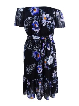 Jessica howard floral outlet fit and flare dress