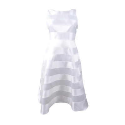 Adrianna Papell Women's Striped A-line Dress 
