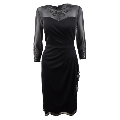 Alex Evenings Women's Embellished Ruched Dress 