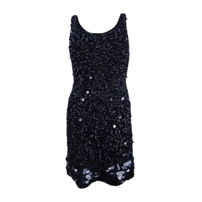 Adrianna Papell Women's Beaded Sequined Cocktail Dress 
