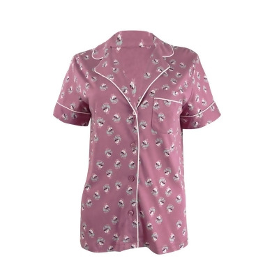 Charter Club Women's Printed Cotton Pajama Top 