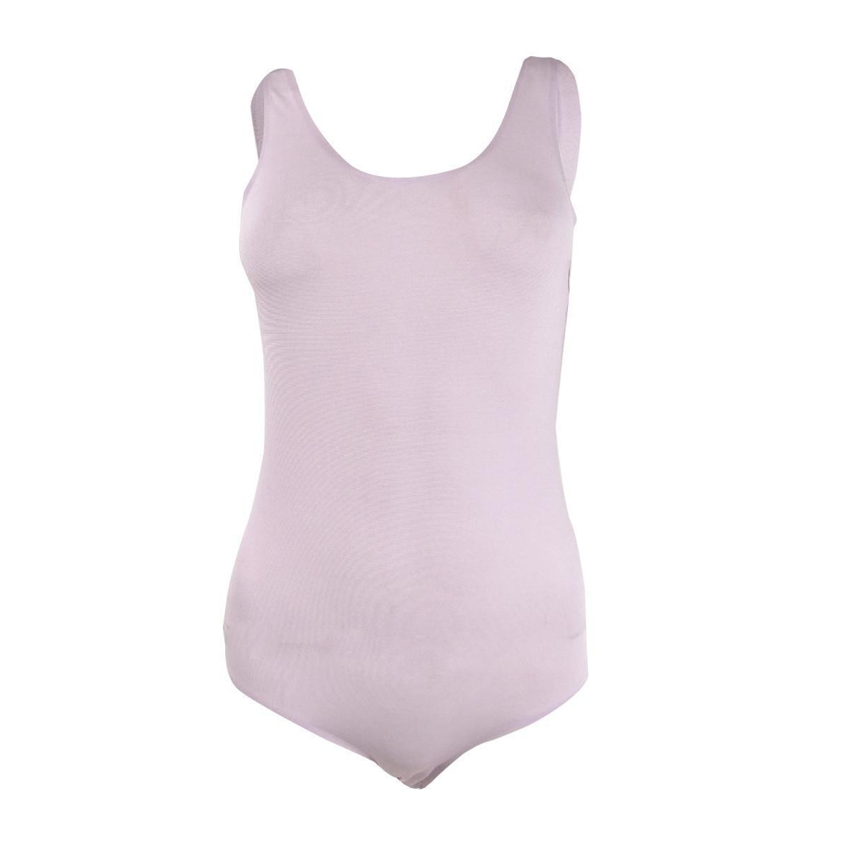 INC Women's Smooth Shimmer Tank Bodysuit (S, Lavender Fog)