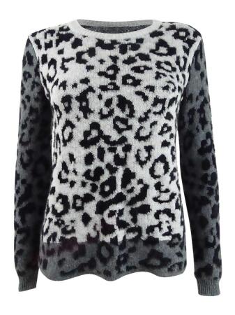 Vince Camuto Women's Leopard-Print Colorblocked Sweater 
