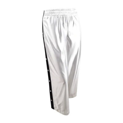 Nike Women's Sportswear Glam Dunk Snap Pants (XL, White/Black) 