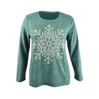 Style & Co. Women's Snowflake Graphic Sweatshirt 