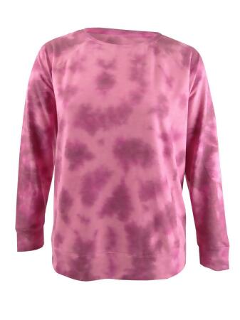 Ideology Women's Tie-Dyed High-Low Hem Sweatshirt (XS, Malaga) 