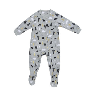 Family Pajamas Baby Woodland-Print One-Piece PJ (24MO, Winter Trees) 