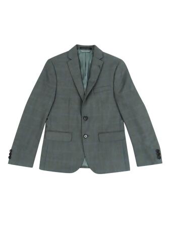 Lauren Ralph Lauren Big Boys Windowpane Jacket (12R, GreY)