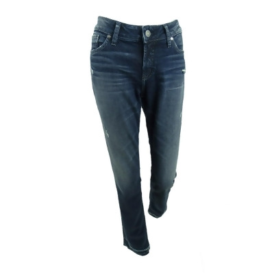Silver Jeans Co. Women's Suki Slim Jean (27x31, Indigo) 