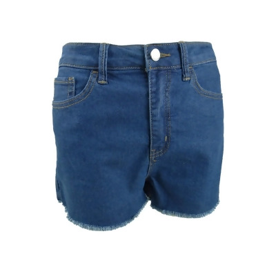 Tinseltown Juniors' Frayed Denim Shorts (7, Gianna Wash) 