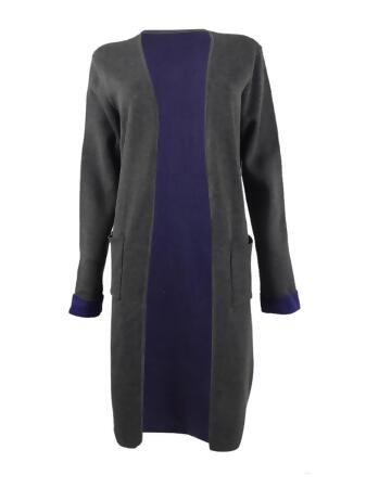Calvin Klein Women's Patch-Pocket Longline Cardigan 