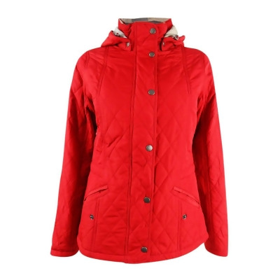 Barbour Women's Millfire Diamond-Quilted Jacket (4, Red) 