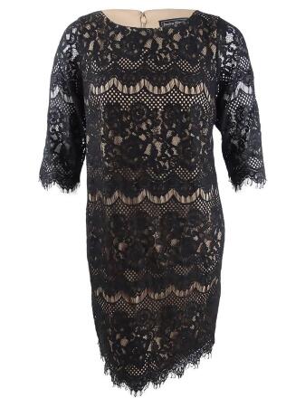 Jessica howard scalloped lace shift clearance dress