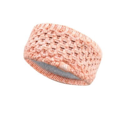 Adidas Women's Crestline Fleece-Lined Headband (OS, Peach) 