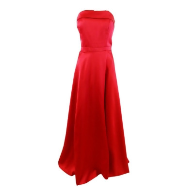 Xscape Women's Strapless Ball Gown (14, Red) 