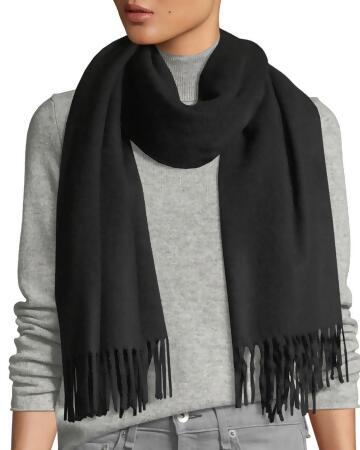 Rag & Bone Women's Classic Wool Scarf (O/S, Black) 