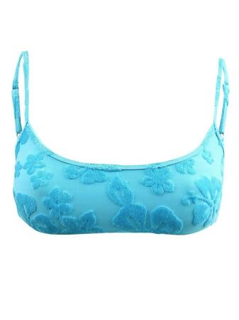 Buy Isla & Evie Lace Detail Bikini Brief In Blue