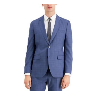 HUGO Hugo Boss Mens Modern Fit Suit Separate Jacket (40L, Pastel Blue) 