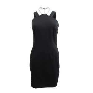 UPC 196163679112 product image for Michael Michael Kors Women's Chain Necklace Mini Dress M, Black - All | upcitemdb.com