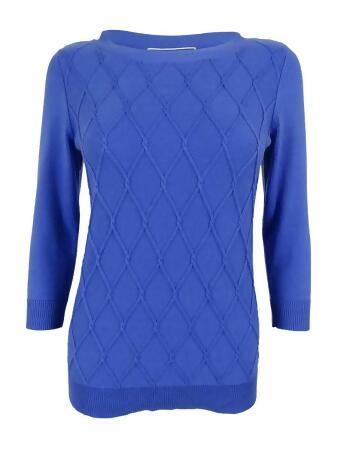 Karen Scott Women's 3/4 Sleeve Sweater - PS