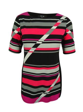 Style Co. Women's Striped Tunic Top - PXL