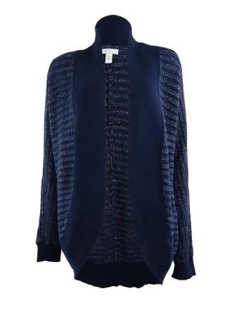 Charter Club Women's Metallic Shawl Knit Cardigan - XL