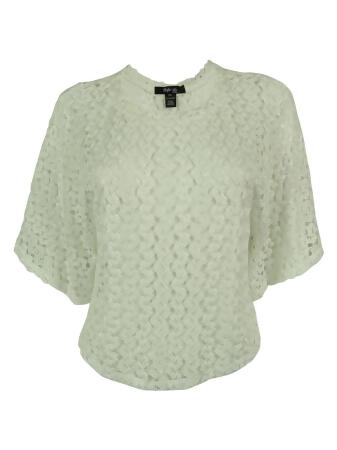 Style Co. Women's Lace Batwing Sleeve Top - PS