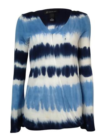 Inc International Concepts Women's Tie-Dyed Surplice Top - PS