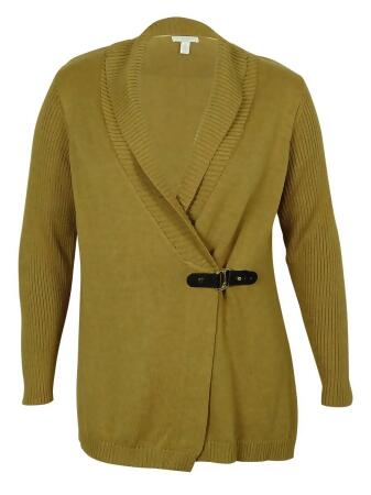Charter Club Buckle Detailed Cardigan-Sweater - 0X