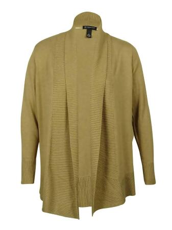 Inc Women's Shawl Collar Ribbed Trim Cardigan Sweater - 0X