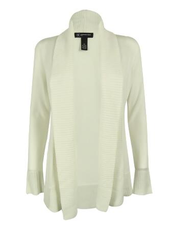 Inc Women's Shawl Collar Ribbed Trim Cardigan Sweater - PXS