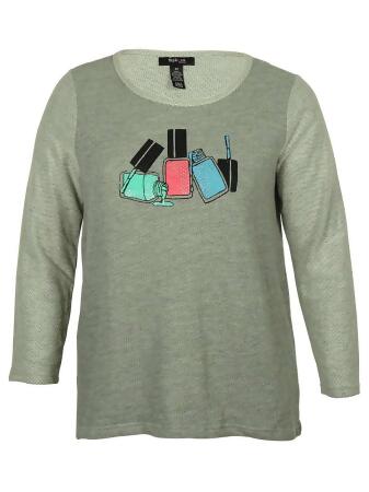 Style Co Women's Print Design Sweater - 1X