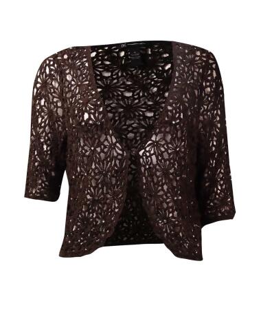 Inc International Concepts Women's Embellish Crochet Cardigan - M