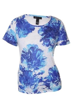 Inc International Concept Women's Placed Floral Tee - 2X