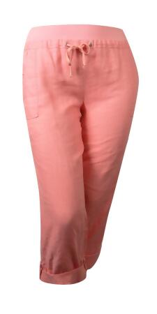Inc International Concepts Women's Regular Fit Linen Pants - 8