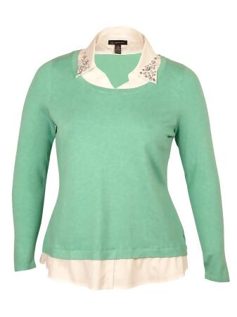 Inc International Concepts Women's Layered-Look Sweater - PS