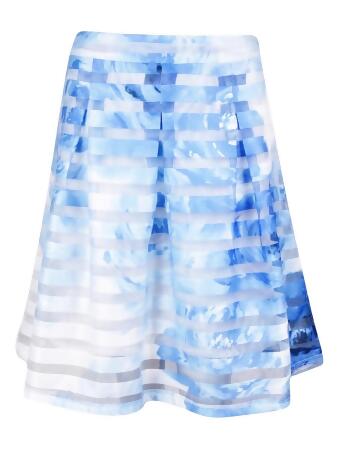 Inc International Concepts Women's Illusion Pleated A-Line Skirt - 8
