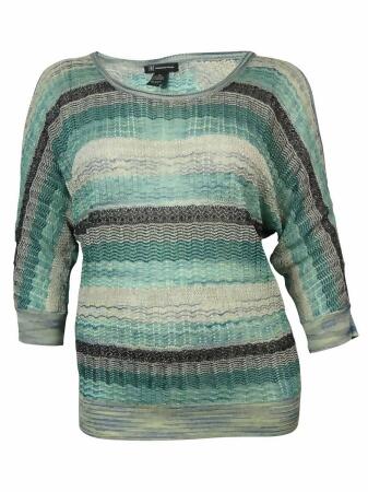 Inc International Concepts Women's Cold-Shoulder Stripe Top - L