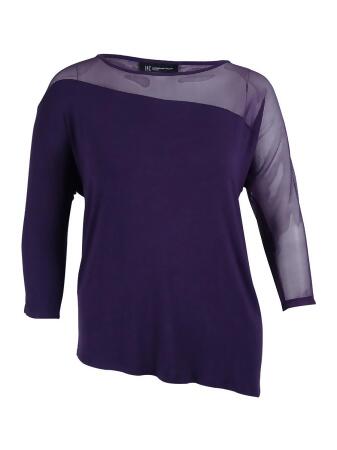 Inc International Concepts Women's Mesh Insert Top - 3X