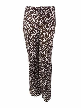 Inc International Concepts Women's Ikat Print Linen Pants - 4