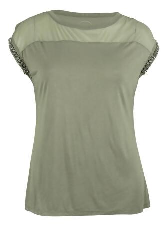 Inc International Concepts Women's Illusion Rhinestone Top - 1X