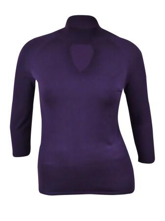 Inc International Concepts Women's Mock Keyhole Sweater - XL