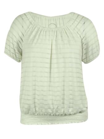 Inc International Concept Women's Illusion Stripe Elastic Hem Top - 3X