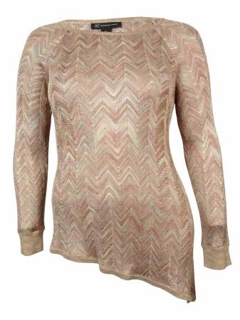 Inc International Concepts Women's Metallic Herringbone Top - S