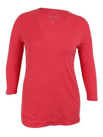 Inc International Concepts Women's V-Neck Knit Top - 0X